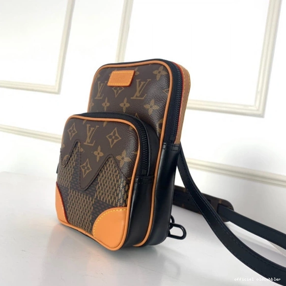 Official oldcobbler VUITTON SLING LOUIS NIGO BAG AMAZONE 0708